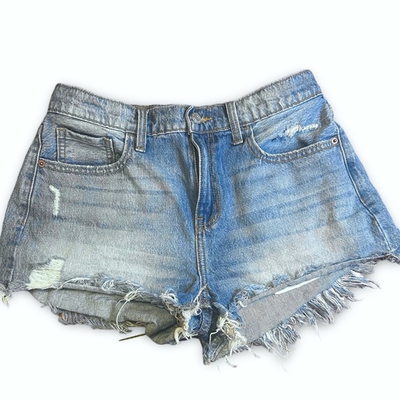 Cello Jeans Womens Denim Distressed Stretch Cut Off Shorts Size Medium - Picture 1 of 10